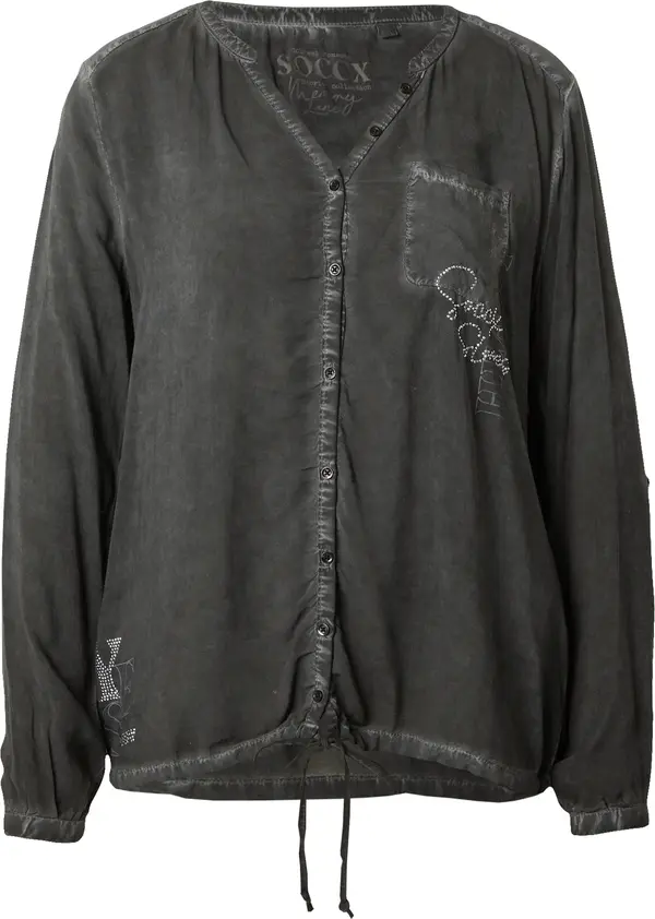 Soccx Soccx Bluza 'Memory Lane'  siva / antracit siva / srebro