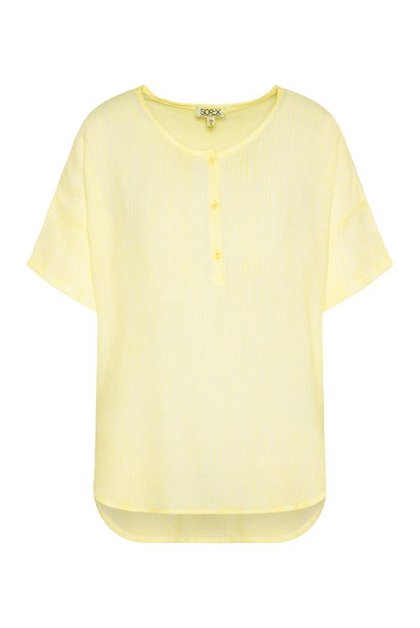 Soccx Soccx Bluza  žuta / bijela