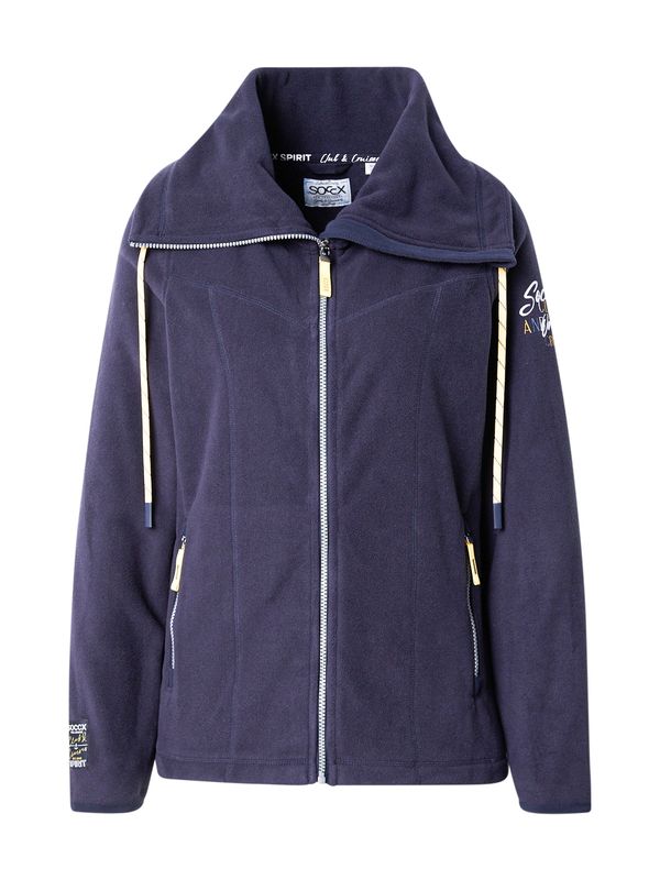 Soccx Soccx Flis jakna  plava / mornarsko plava / žuta / bijela