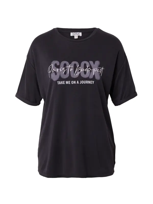 Soccx Soccx Majica  crna / bijela