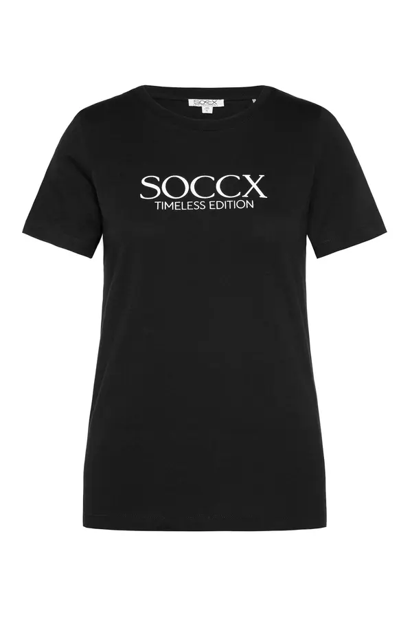 Soccx Soccx Majica  crna / bijela