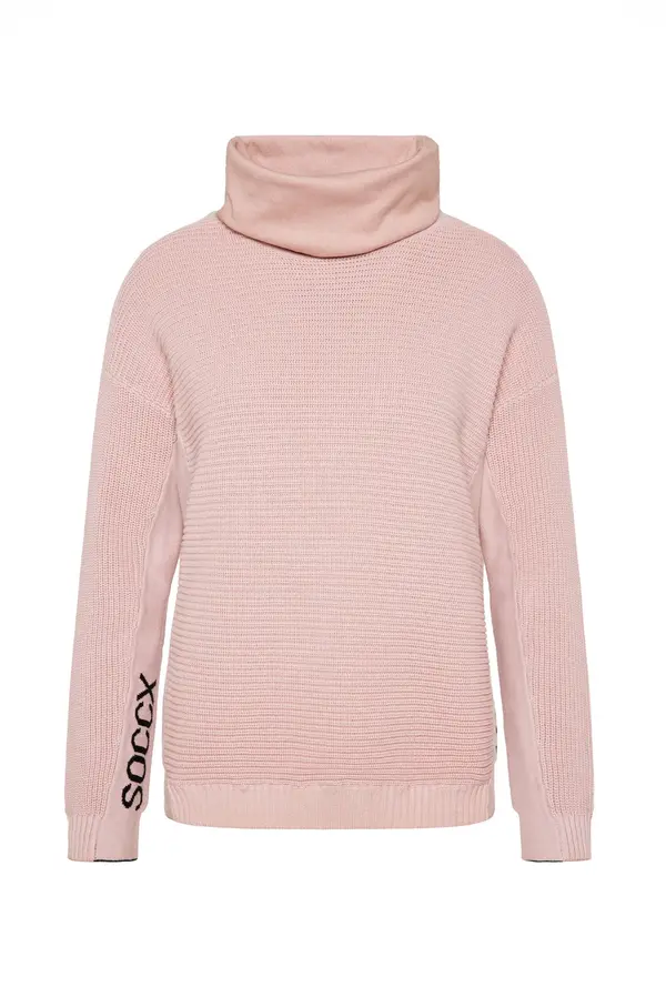 Soccx Soccx Pulover  roza / crna