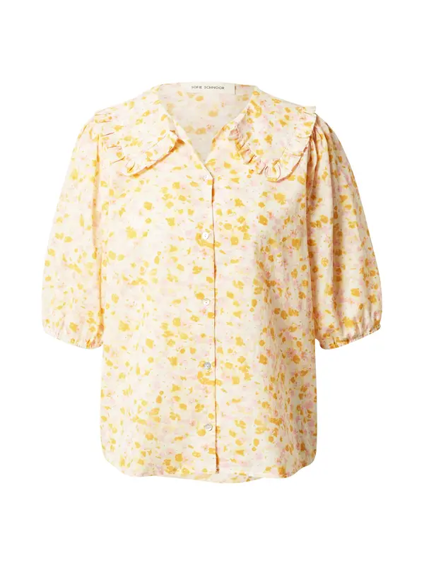 Sofie Schnoor Sofie Schnoor Bluza 'KENDRA'  žuta / pastelno žuta / roza