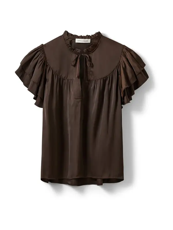Sofie Schnoor Sofie Schnoor Bluza 'LALILA'  tamno smeđa