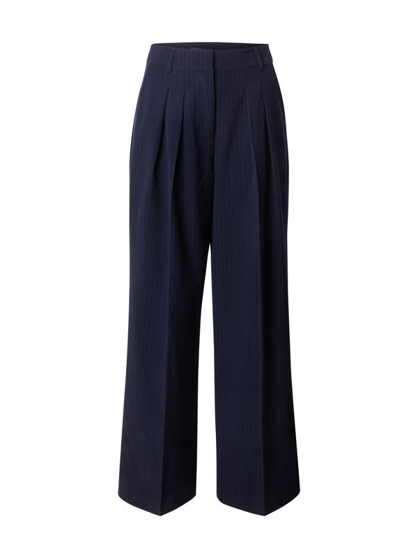 Sofie Schnoor Sofie Schnoor Hlače s naborima  mornarsko plava / svijetloplava