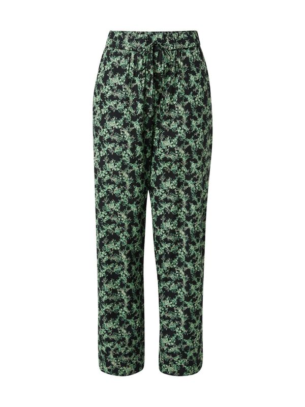 Sofie Schnoor Sofie Schnoor Hlače  svijetlozelena / puder roza / crna