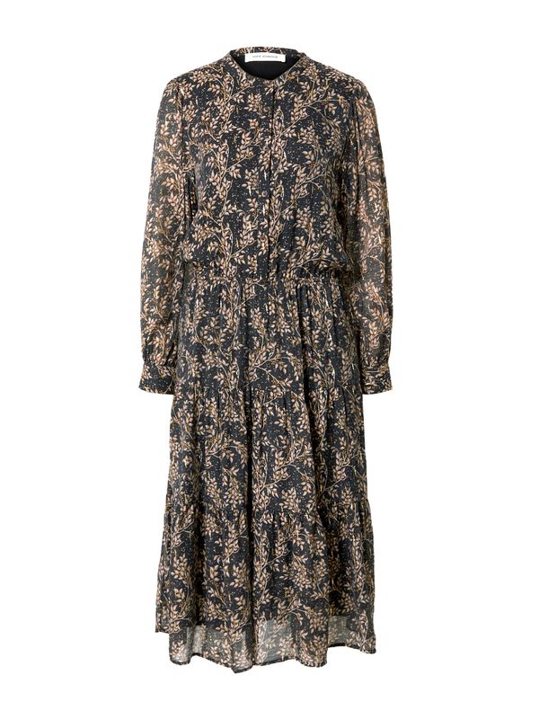 Sofie Schnoor Sofie Schnoor Košulja haljina  tamno bež / narančasta / crna / bijela