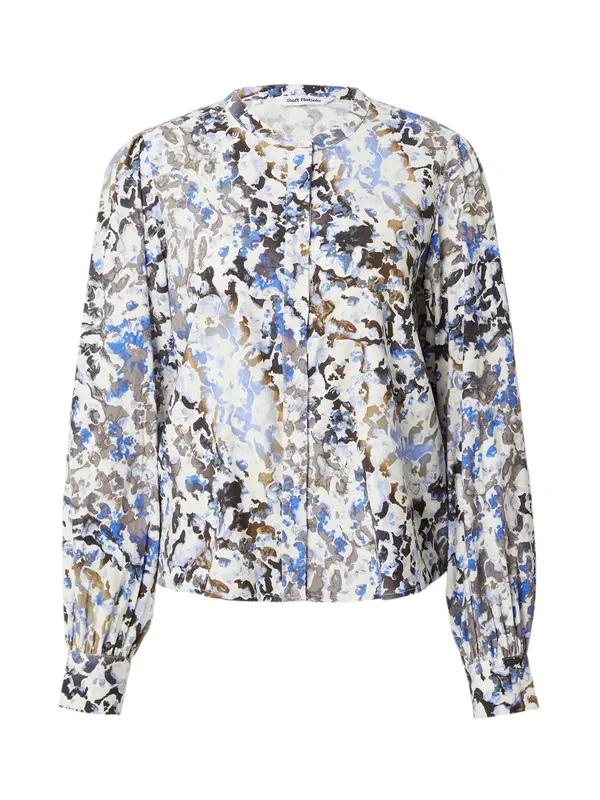 Soft Rebels Soft Rebels Bluza 'Mela'  azur / smeđa / crna / bijela