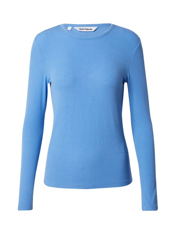 Soft Rebels Soft Rebels Majica 'Fenja'  sivkasto plava