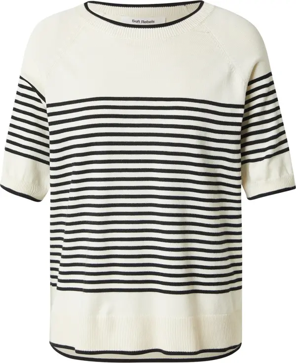 Soft Rebels Soft Rebels Pulover 'Marla'  bež / crna