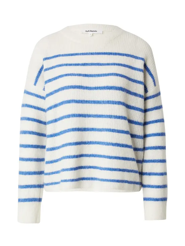 Soft Rebels Soft Rebels Pulover 'SRHema'  plava / bijela