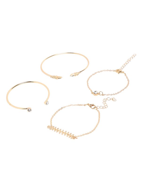 SOHI SOHI Komplet nakita ' Baita '  zlatna / prozirna