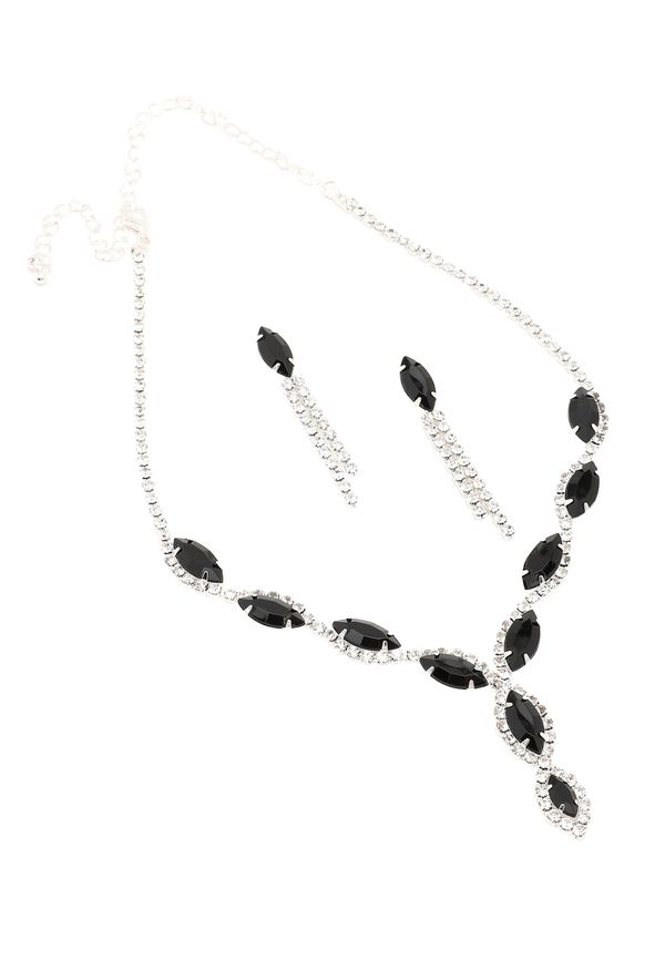 SOHI SOHI Komplet nakita ' Beverly '  crna / srebro