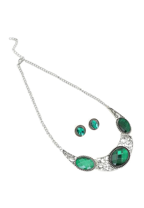 SOHI SOHI Komplet nakita ' Demi '  zelena / srebro