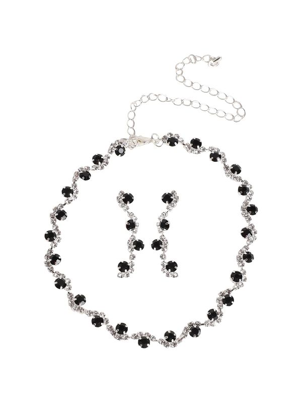 SOHI SOHI Komplet nakita 'Hansa'  crna / srebro