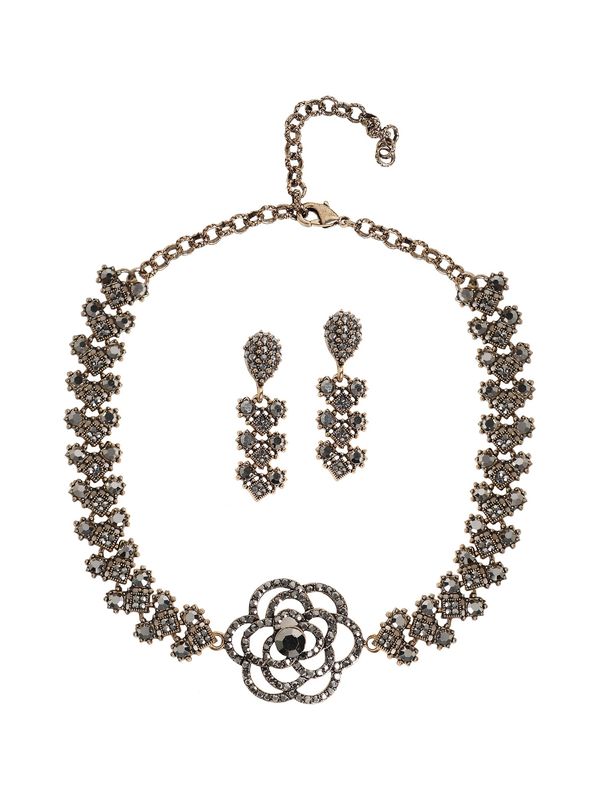 SOHI SOHI Komplet nakita ' Loraine '  zlatna / srebrno siva