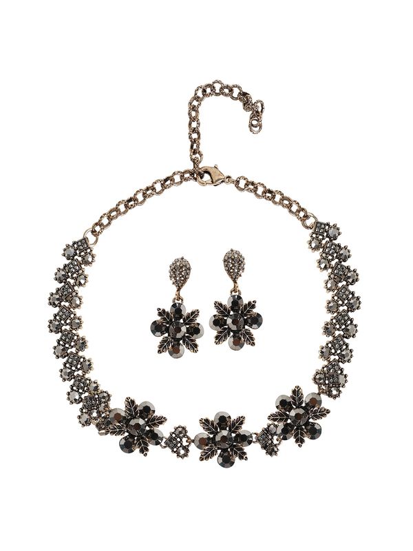 SOHI SOHI Komplet nakita 'Lorin'  crna / srebro