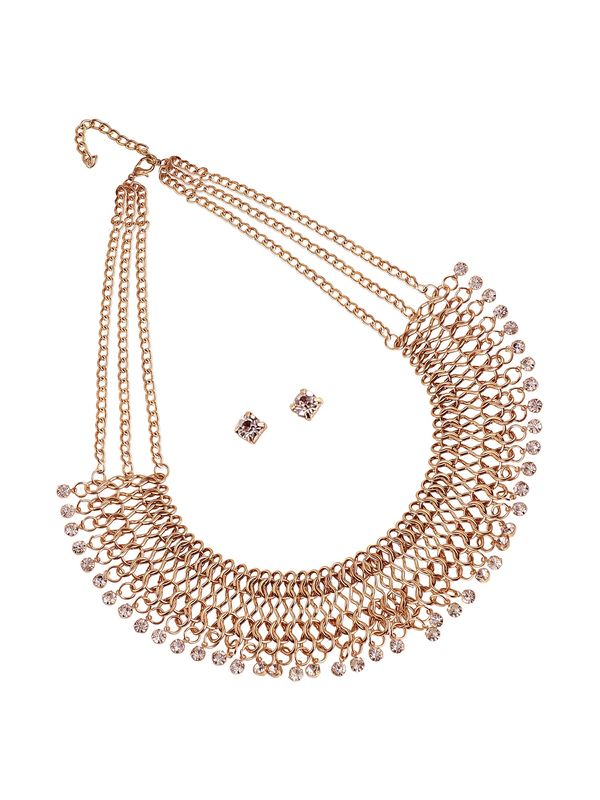 SOHI SOHI Komplet nakita ' Lucile '  zlatna / prozirna