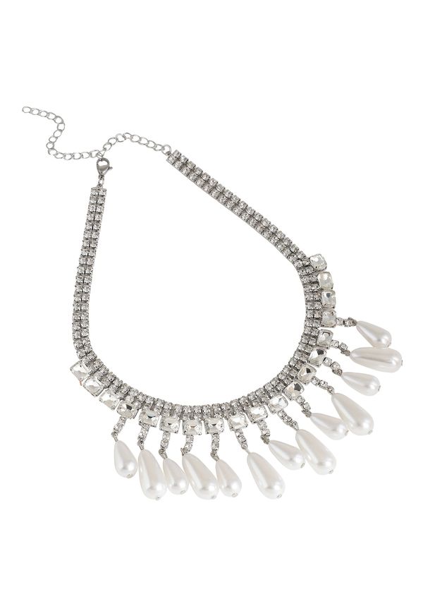 SOHI SOHI Lančić ' Keri '  srebro / bijela