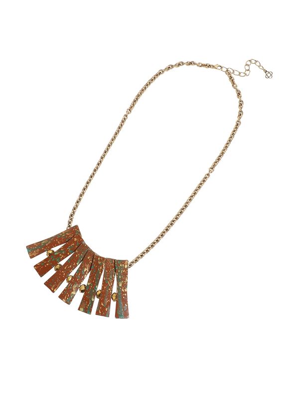 SOHI SOHI Lančić 'Mamie'  smeđa / zlatna