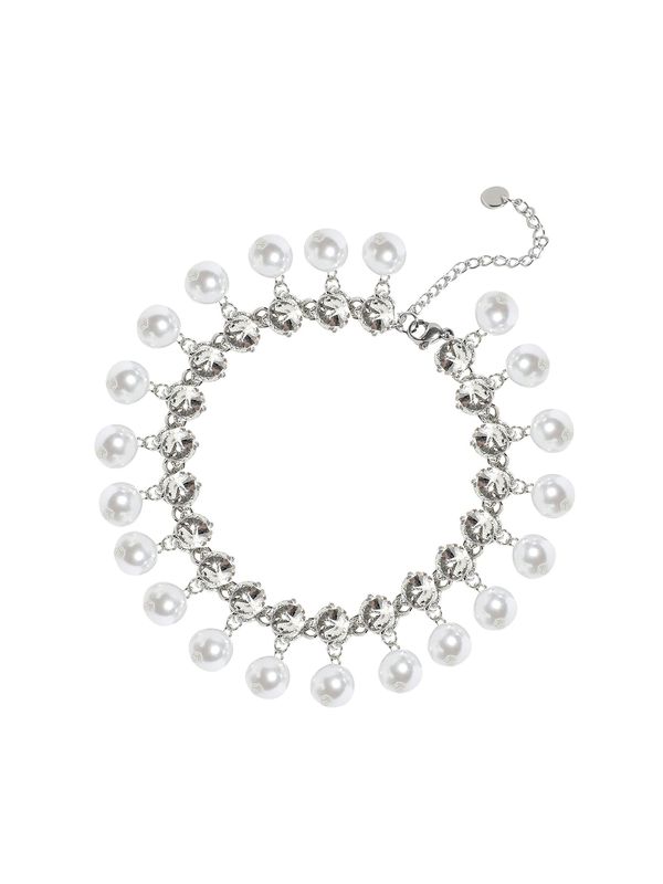 SOHI SOHI Lančić 'Mercia'  srebro / prozirna / bijela