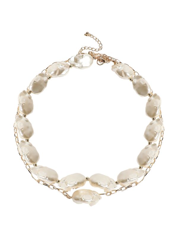 SOHI SOHI Lančić 'Salama'  zlatna / vuneno bijela