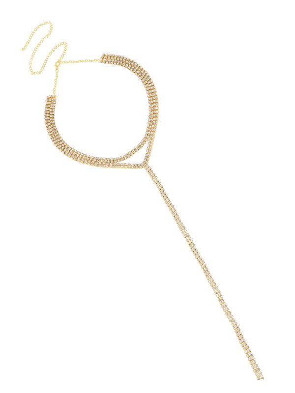 SOHI SOHI Lančić 'Satyavati'  zlatna / prozirna