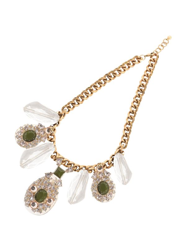 SOHI SOHI Lančić  zlatna / zelena / prozirna