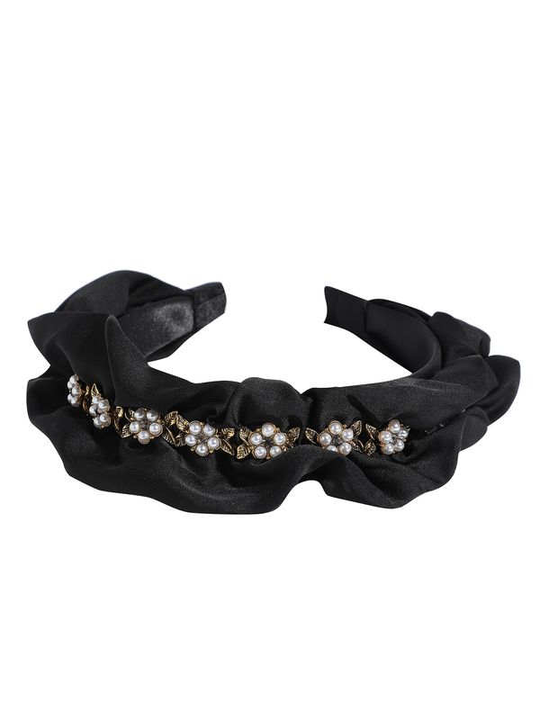 SOHI SOHI Nakit za kosu ' Karuna '  crna / biserno bijela