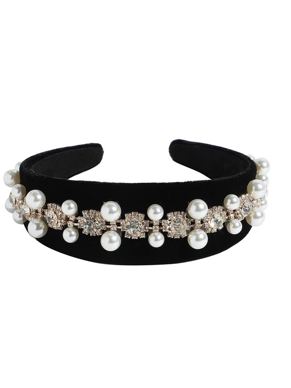 SOHI SOHI Nakit za kosu ' Sajiya '  crna / biserno bijela