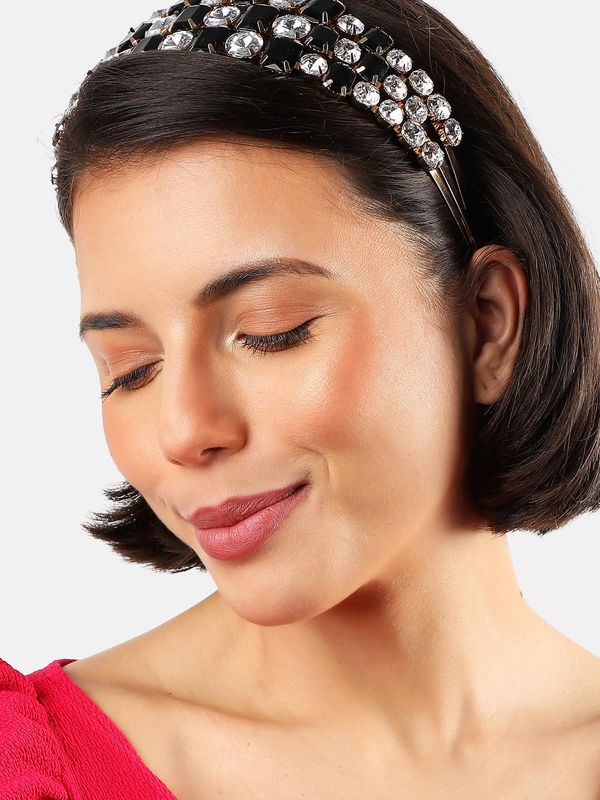 SOHI SOHI Nakit za kosu 'Teagan'  zlatna / crna / prozirna