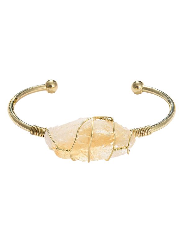 SOHI SOHI Narukvica 'Anamika'  pijesak / zlatna