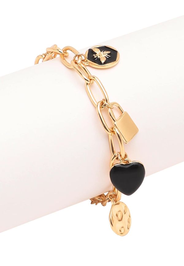 SOHI SOHI Narukvica ' Bluebell '  zlatna / crna