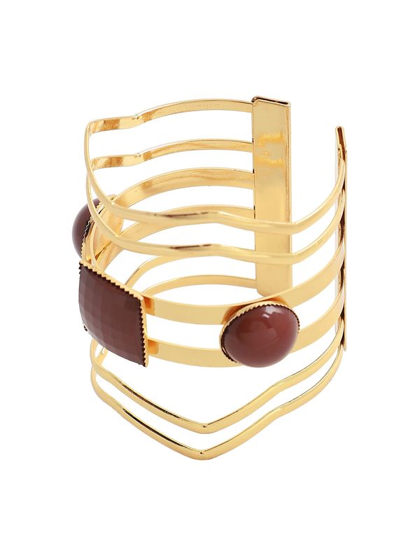 SOHI SOHI Narukvica 'Jomiya'  zlatna / bordo