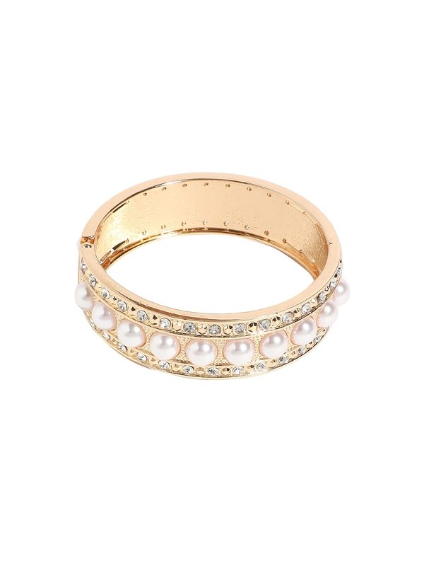 SOHI SOHI Narukvica ' Kalani '  zlatna / biserno bijela