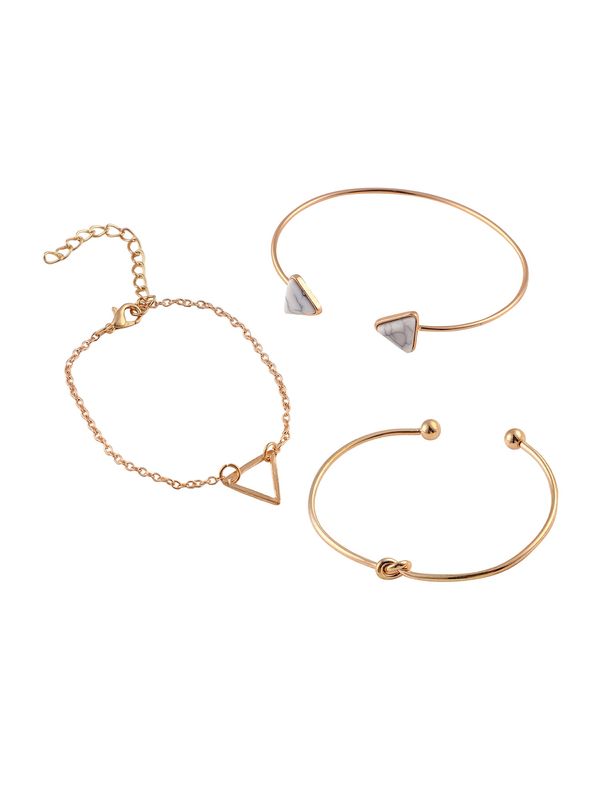 SOHI SOHI Narukvica 'Sheba'  zlatna / siva / prljavo bijela