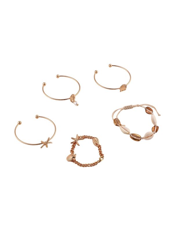 SOHI SOHI Narukvica 'Sheelagh'  zlatna / biserno bijela