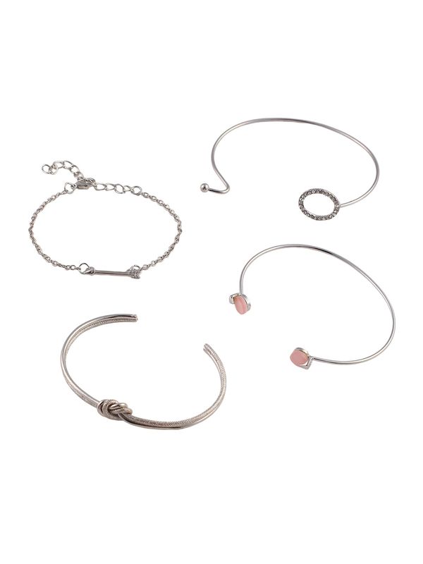 SOHI SOHI Narukvica 'Sheena'  roza / srebro