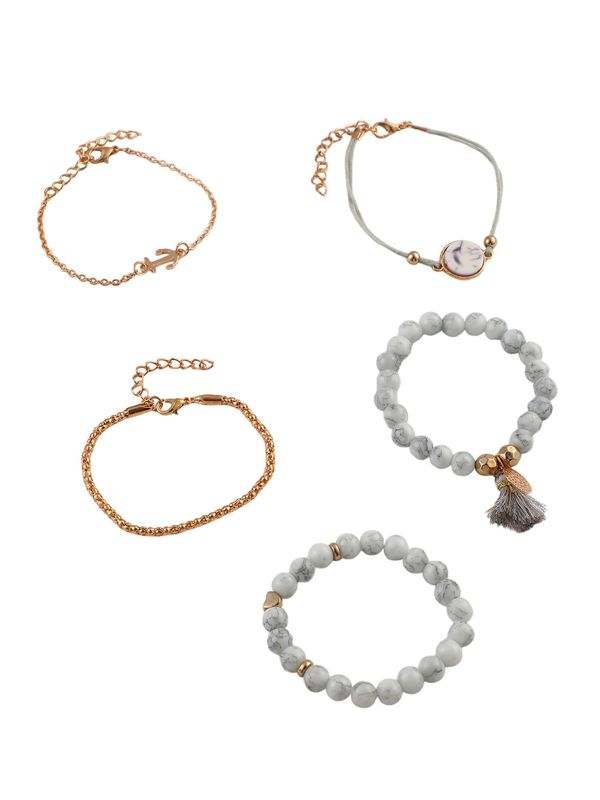 SOHI SOHI Narukvica 'Sheenagh'  zlatna / siva