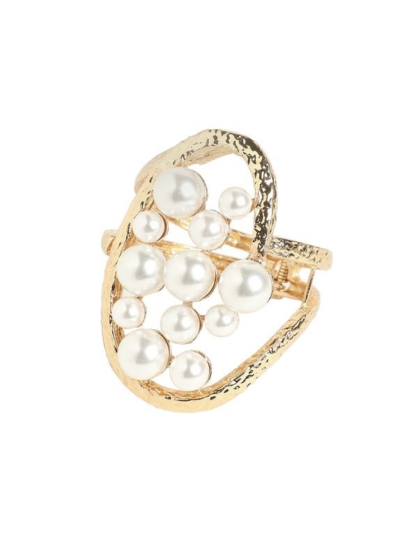 SOHI SOHI Narukvica ' Sunder '  zlatna / biserno bijela