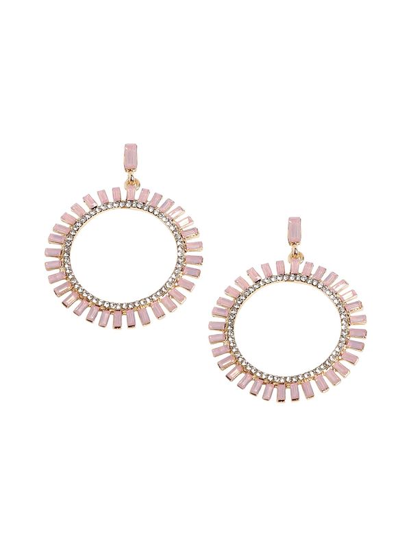 SOHI SOHI Naušnice ' Aarati '  roza / srebro