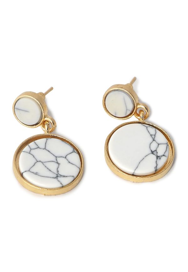 SOHI SOHI Naušnice 'Amelia'  zlatna / bijela