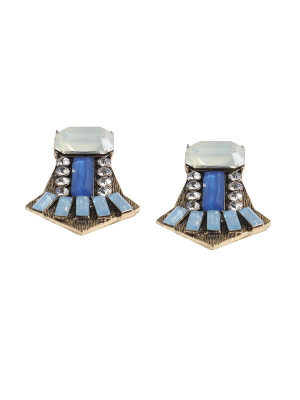 SOHI SOHI Naušnice ' Annemae '  plava / srebro