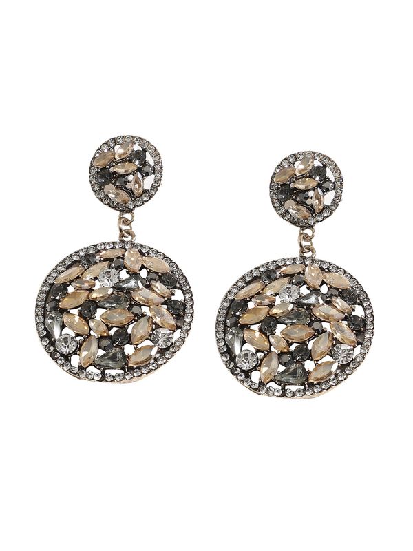 SOHI SOHI Naušnice ' Annis '  svijetlonarančasta / srebro