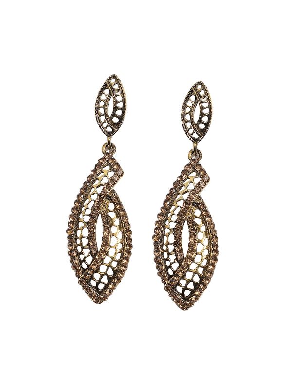 SOHI SOHI Naušnice 'Arleen'  zlatna / prozirna