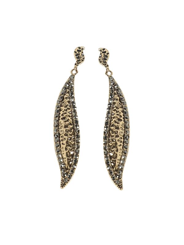 SOHI SOHI Naušnice 'Ashima'  zlatna / crna