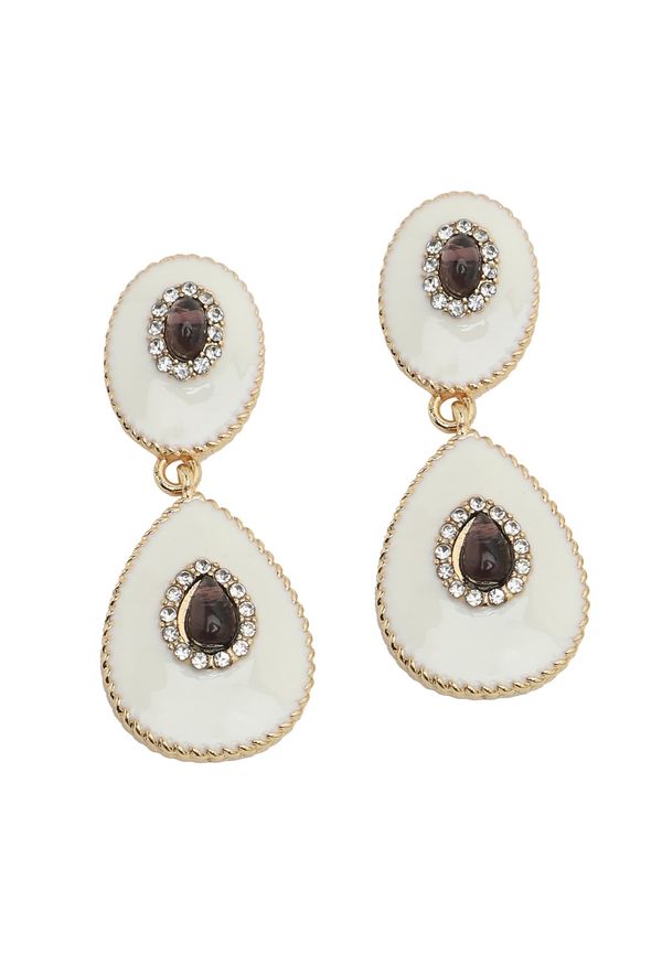 SOHI SOHI Naušnice 'Berta'  bež / zlatna / crna / srebro