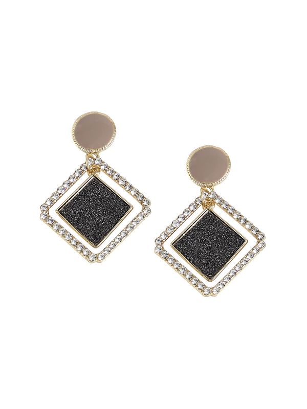 SOHI SOHI Naušnice ' Bibi '  bež / zlatna / crna / prozirna