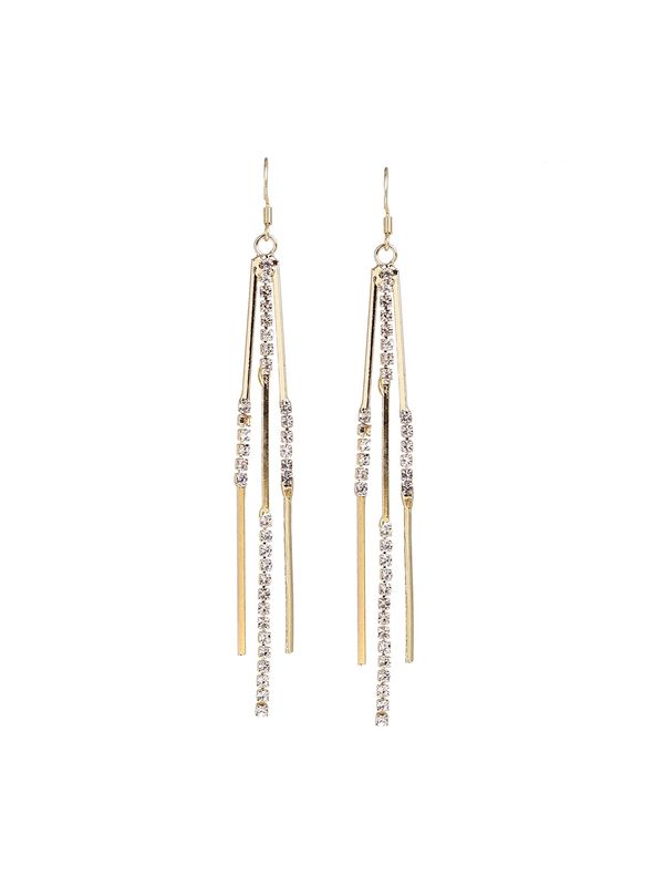 SOHI SOHI Naušnice ' Brady '  zlatna / prozirna