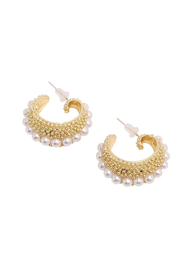 SOHI SOHI Naušnice 'Brittany'  zlatna / biserno bijela